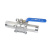Кран шаровый   ABRA-BV61 под приварку (сварку) ду65 ру40 ABRA-BV61L-Q61F-1000-3L стальной ст. 20